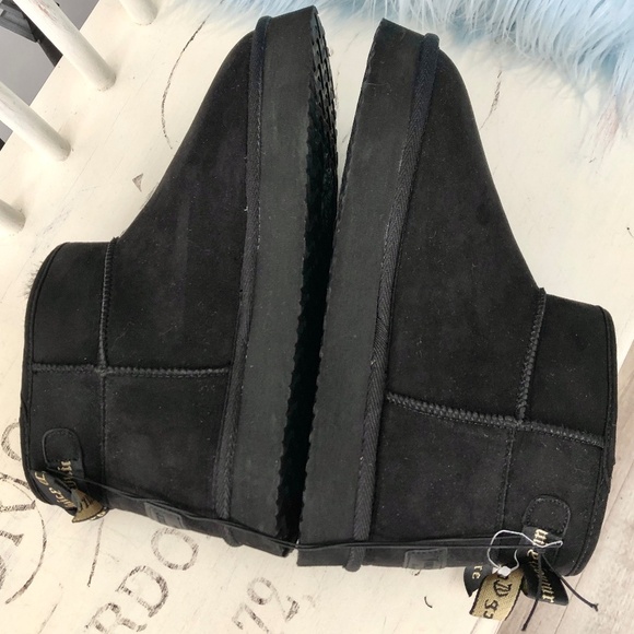 Juicy Couture, Womens Olden Mini Platform Faux Suede Boots, Pull On, Size 9, NEW - Picture 9 of 16